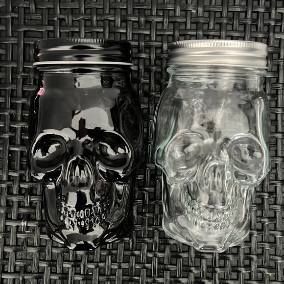 Target 2023 - NWT - Skull Jars (1 Black, 1 Clear) - Picture 7 of 13
